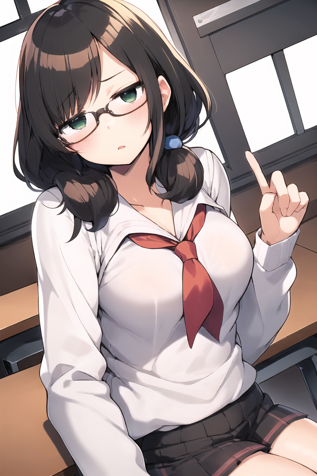 00261-3047226129-1girl, 1boy, classroom ADDCOMM_1girl, curly hair, auburn hair,  green eyes, glasses, expressionless, jitome, empty eyes,  _lora_.png